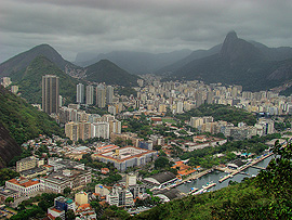 výhled na Rio z lanovky