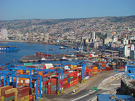 přístav ve Valparaisu